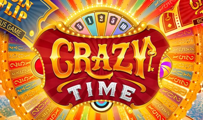 Crazy Time logo by Evolution at Newgioco