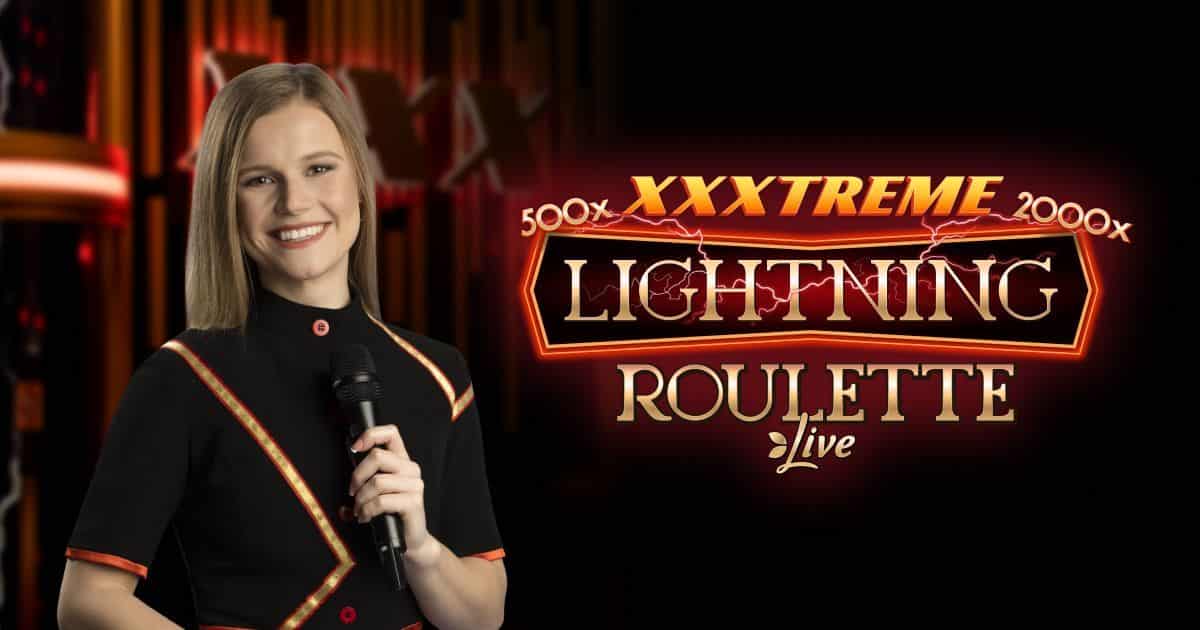 Official Live Shows logo: XXXtreme Lightning Roulette by Pragmatic Play at Newgioco